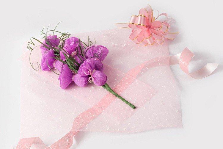 DIY sladká kytica sladkostí DIY sladká kytica sladkostí