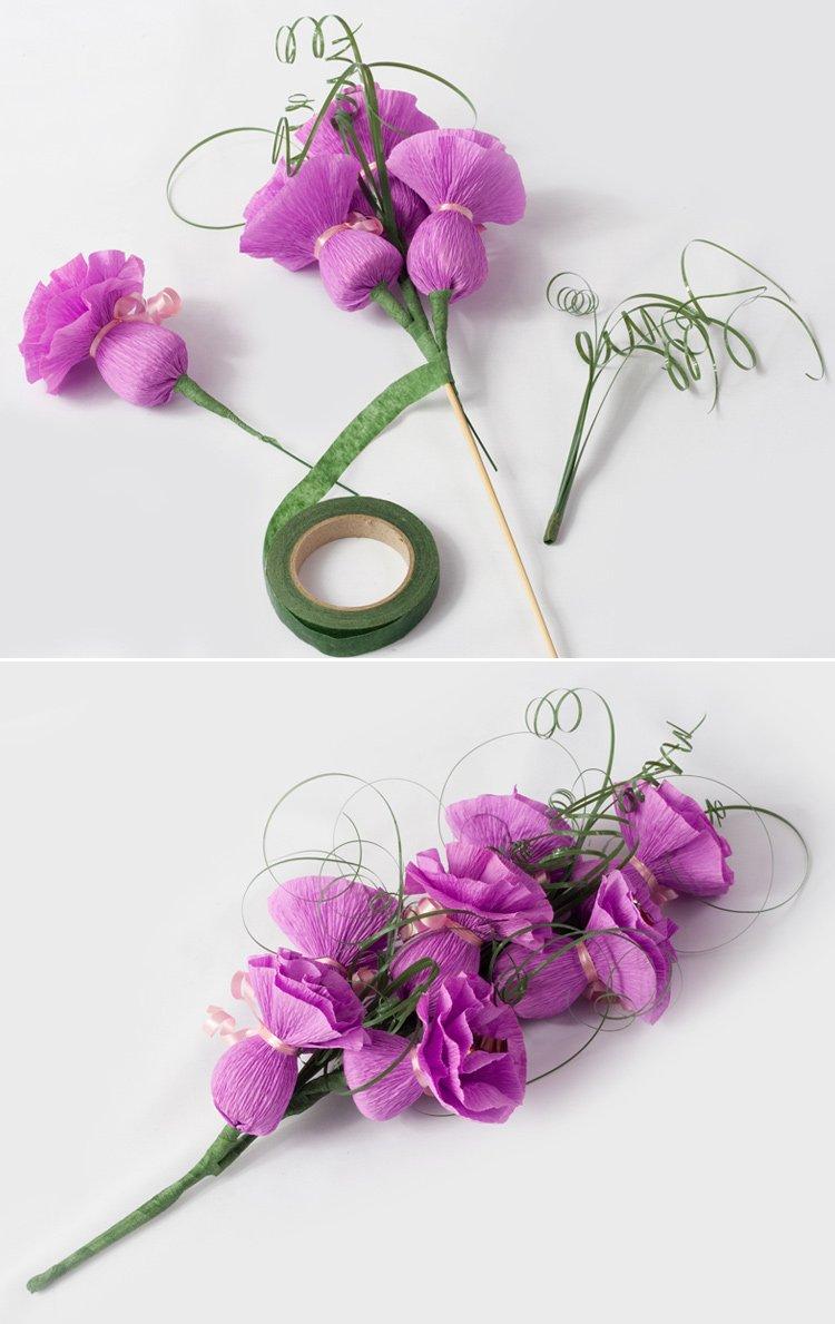 DIY sladká kytica sladkostí DIY sladká kytica sladkostí