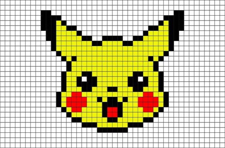 Pixelové kresby podľa buniek - Čo sa dá kresliť nudou Pixelové kresby podľa buniek - Čo sa dá kresliť nudou