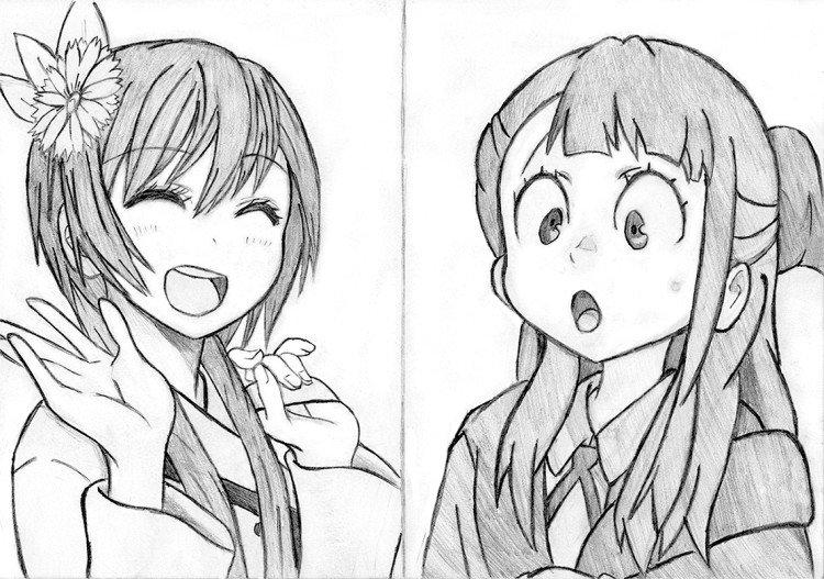 Postavy anime - Kresby, keď sa nudia Postavy anime - Kresby, keď sa nudia