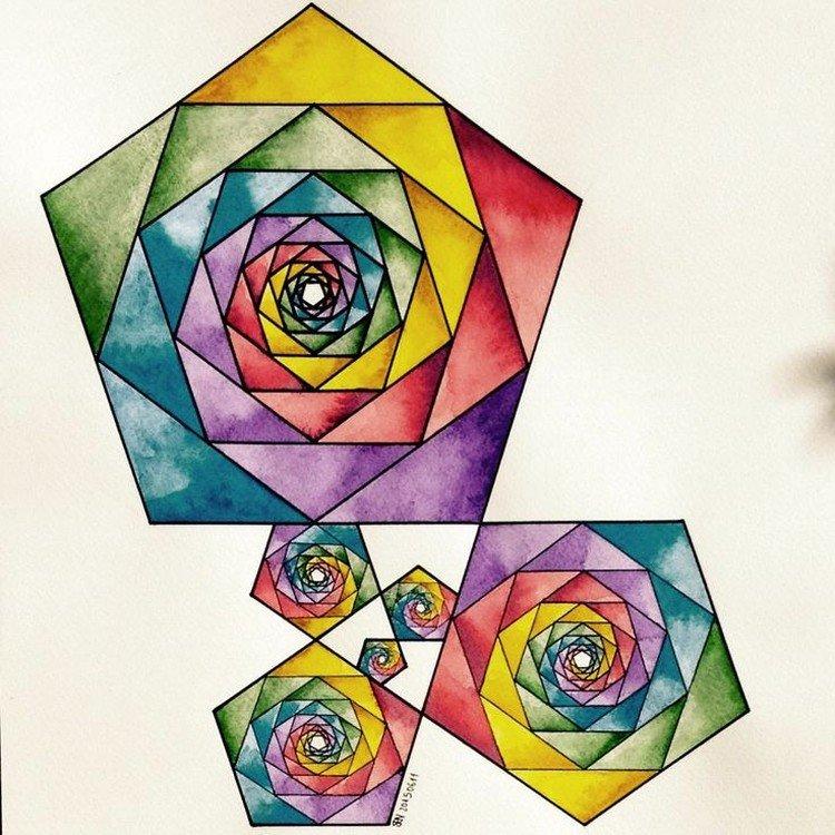 Geometrická abstrakcia - Čo sa dá kresliť pri nudách Geometrická abstrakcia - Čo sa dá kresliť pri nudách