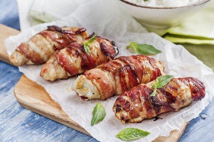 Kuracie závitky na slanine - Čo variť s kuracím mäsom Kuracie závitky na slanine - Čo variť s kuracím mäsom
