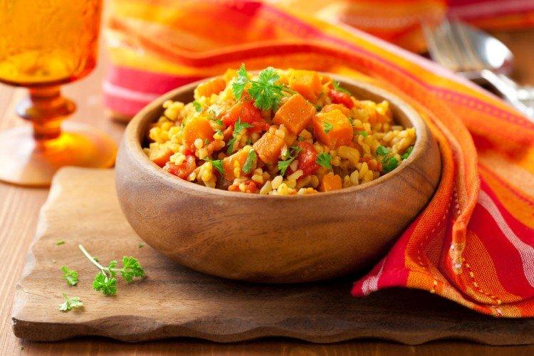Bulgur s tekvicou a jablkami - Čo uvariť z tekvice Bulgur s tekvicou a jablkami - Čo uvariť z tekvice