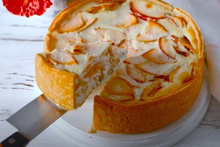 Jemný jablkový koláč Tsvetaevsky - recept krok za krokom s fotografiou Jemný jablkový koláč Tsvetaevsky - recept krok za krokom s fotografiou