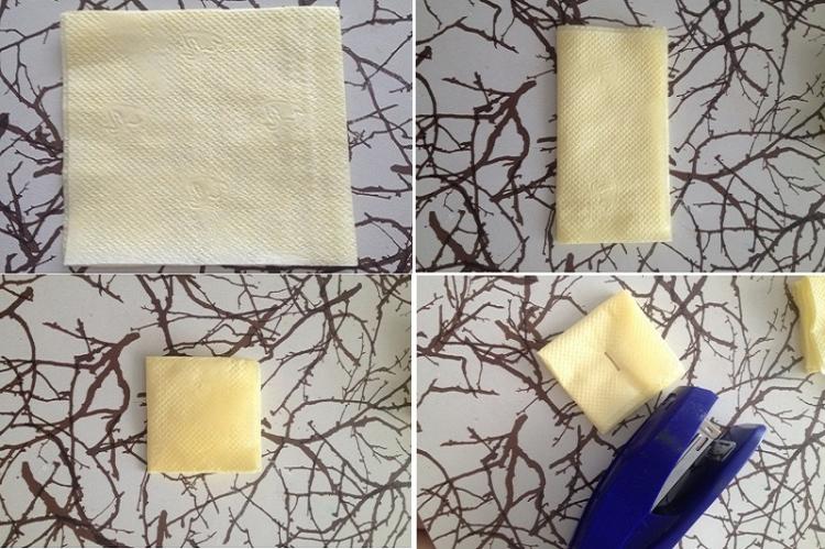 Púpava - DIY kvety obrúskov Púpava - DIY kvety obrúskov