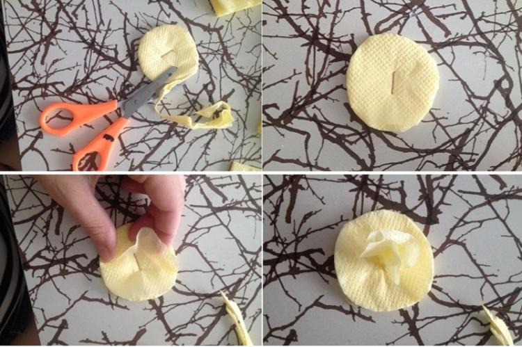Púpava - DIY kvety obrúskov Púpava - DIY kvety obrúskov