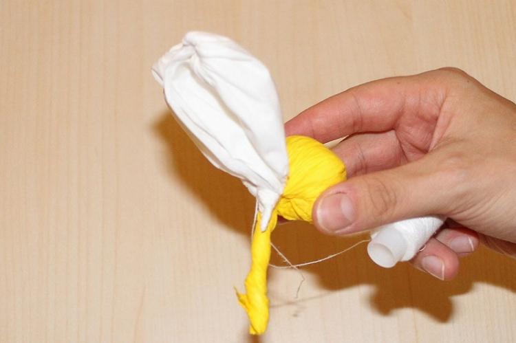 Harmanček - DIY kvety z obrúskov Harmanček - DIY kvety z obrúskov