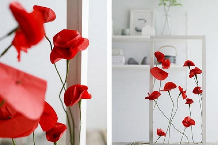 Kvety z obrúskov vlastnými rukami - fotografia Kvety z obrúskov vlastnými rukami - fotografia