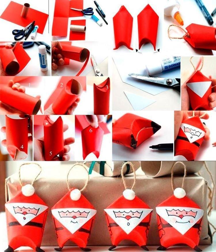 DIY papierová krabička v podobe Santa Clausa DIY papierová krabička v podobe Santa Clausa
