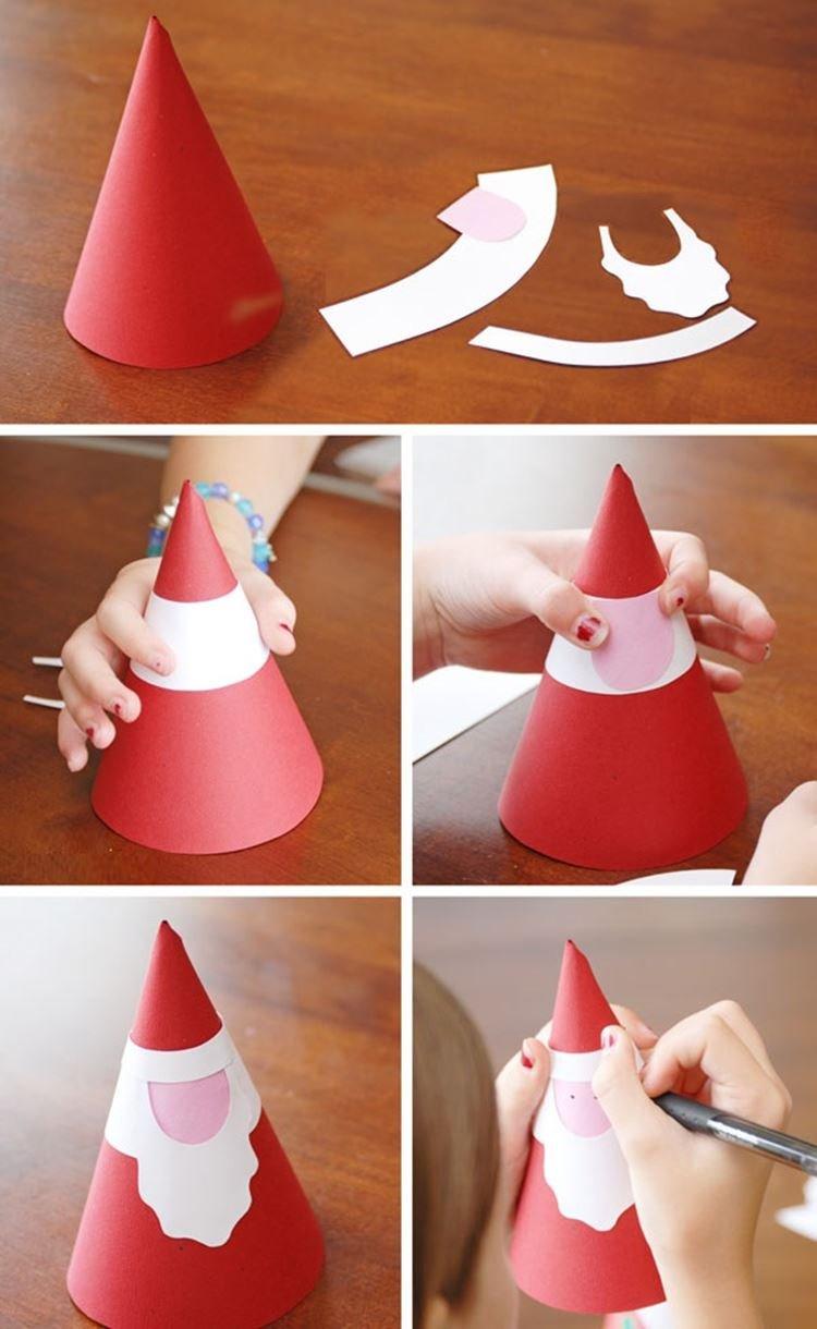 Urobte si sám Santa Clausa z papiera za 5 minút Urobte si sám Santa Clausa z papiera za 5 minút