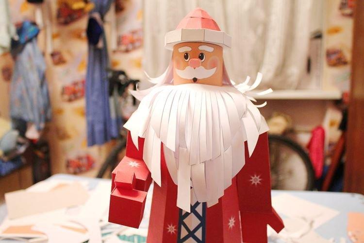 Santa Claus vyrobený z papiera vlastnými rukami - fotografie a nápady Santa Claus vyrobený z papiera vlastnými rukami - fotografie a nápady