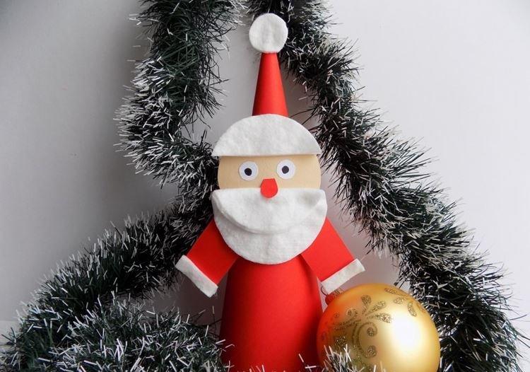 Santa Claus vyrobený z papiera vlastnými rukami - fotografie a nápady Santa Claus vyrobený z papiera vlastnými rukami - fotografie a nápady