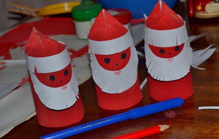 Santa Claus vyrobený z papiera vlastnými rukami - fotografie a nápady Santa Claus vyrobený z papiera vlastnými rukami - fotografie a nápady