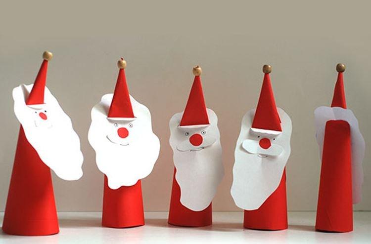 Santa Claus vyrobený z papiera vlastnými rukami - fotografie a nápady Santa Claus vyrobený z papiera vlastnými rukami - fotografie a nápady