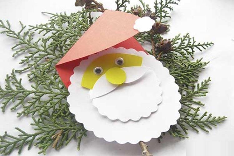 Santa Claus vyrobený z papiera vlastnými rukami - fotografie a nápady Santa Claus vyrobený z papiera vlastnými rukami - fotografie a nápady