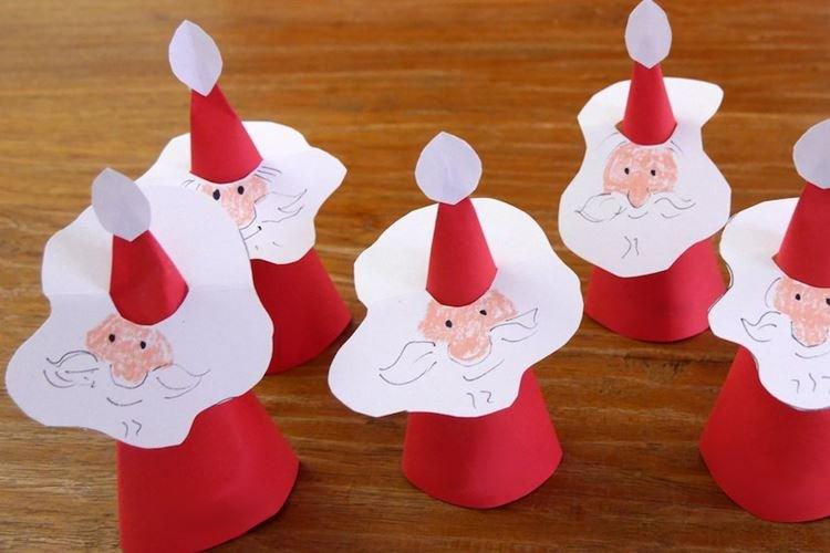 Santa Claus vyrobený z papiera vlastnými rukami - fotografie a nápady Santa Claus vyrobený z papiera vlastnými rukami - fotografie a nápady