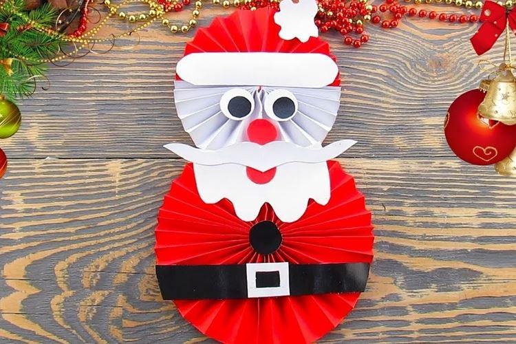 Santa Claus vyrobený z papiera vlastnými rukami - fotografie a nápady Santa Claus vyrobený z papiera vlastnými rukami - fotografie a nápady
