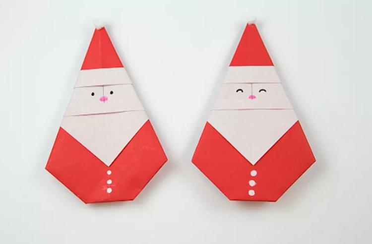 Santa Claus vyrobený z papiera vlastnými rukami - fotografie a nápady Santa Claus vyrobený z papiera vlastnými rukami - fotografie a nápady