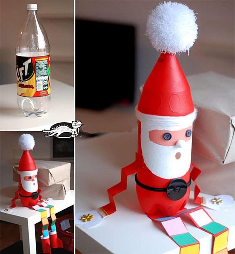 Santa Claus z plastovej fľaše vlastnými rukami do škôlky a školy Santa Claus z plastovej fľaše vlastnými rukami do škôlky a školy