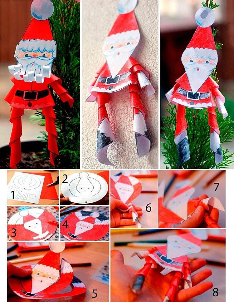 Špirála Santa Claus z papiera vlastnými rukami do škôlky a školy Špirála Santa Claus z papiera vlastnými rukami do škôlky a školy