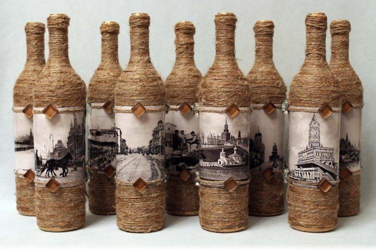 DIY dekor fľaše - fotografie a nápady DIY dekor fľaše - fotografie a nápady