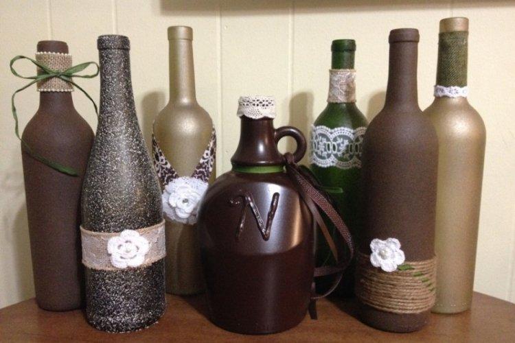 DIY dekor fľaše - fotografie a nápady DIY dekor fľaše - fotografie a nápady