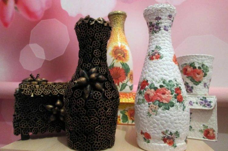DIY dekor fľaše - fotografie a nápady DIY dekor fľaše - fotografie a nápady