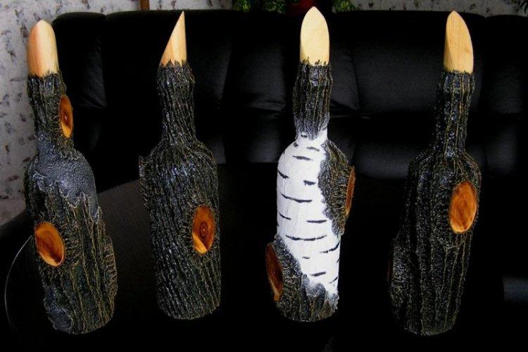 DIY dekor fľaše - fotografie a nápady DIY dekor fľaše - fotografie a nápady