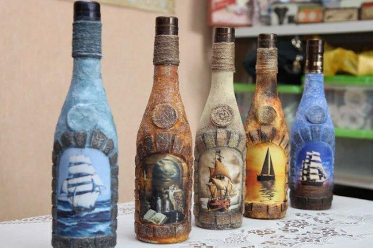 DIY dekor fľaše - fotografie a nápady DIY dekor fľaše - fotografie a nápady