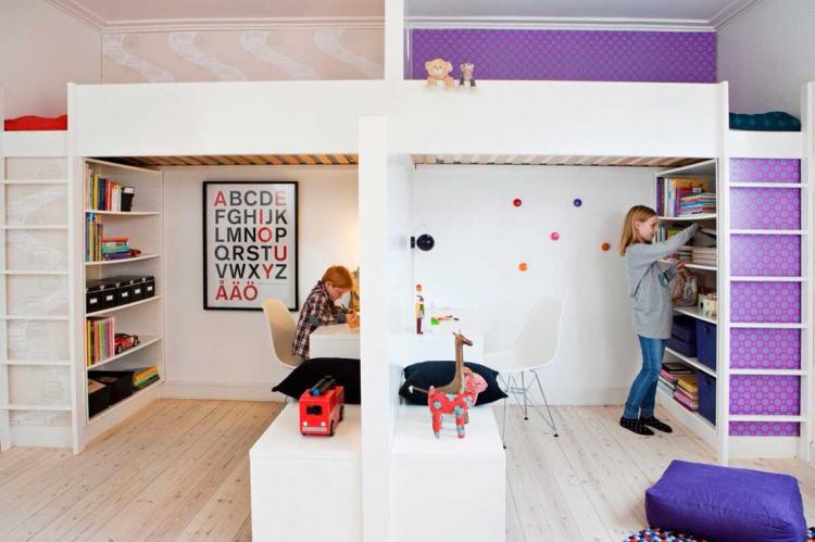 Interiérový dizajn detskej izby pre deti rôznych pohlaví - foto Interiérový dizajn detskej izby pre deti rôznych pohlaví - foto