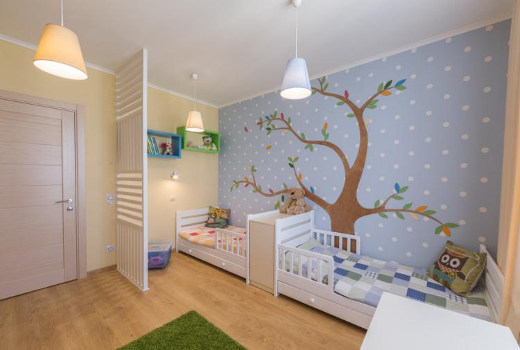 Interiérový dizajn detskej izby pre deti rôznych pohlaví - foto Interiérový dizajn detskej izby pre deti rôznych pohlaví - foto