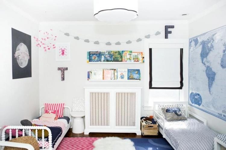 Interiérový dizajn detskej izby pre deti rôznych pohlaví - foto Interiérový dizajn detskej izby pre deti rôznych pohlaví - foto