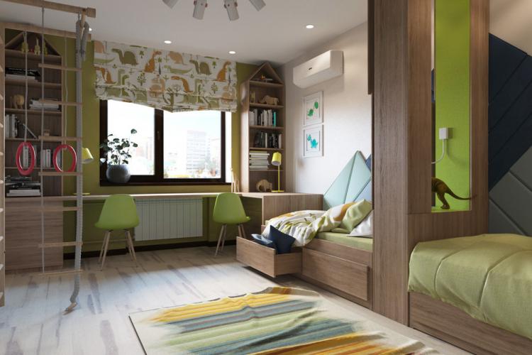 Children's room design for two boys