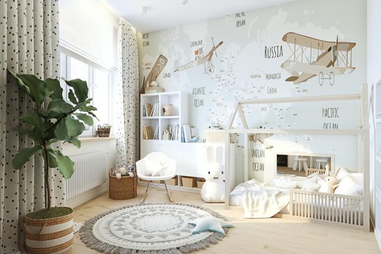 Детска стая с изглед към облаците