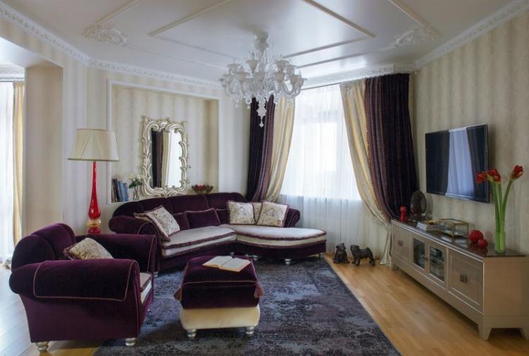 Conception d'appartement dans un style classique, Moscou