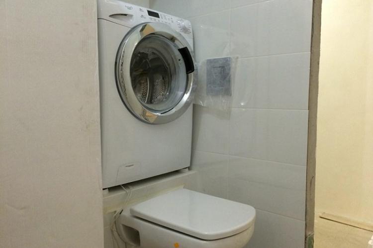 A tam je miesto pre práčku - Návrh malého WC A tam je miesto pre práčku - Návrh malého WC