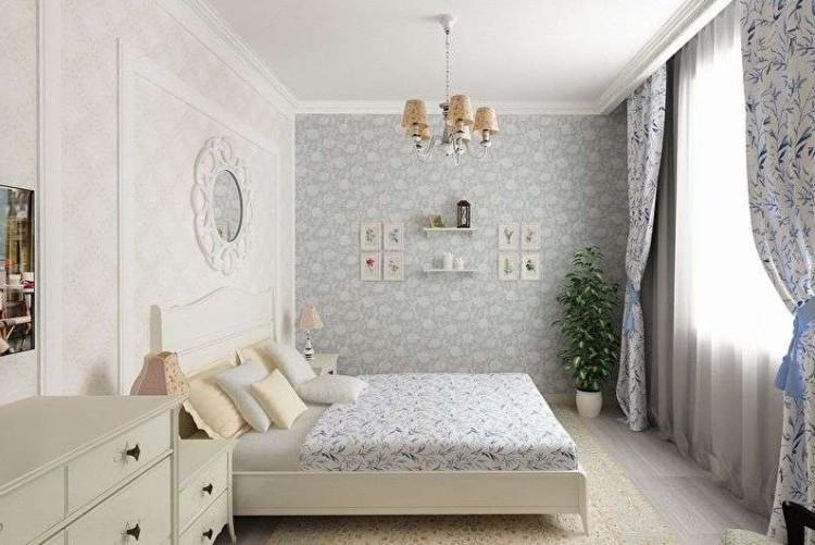 Spálňa 10 m² Štýl Provence - interiérový dizajn Spálňa 10 m² Štýl Provence - interiérový dizajn