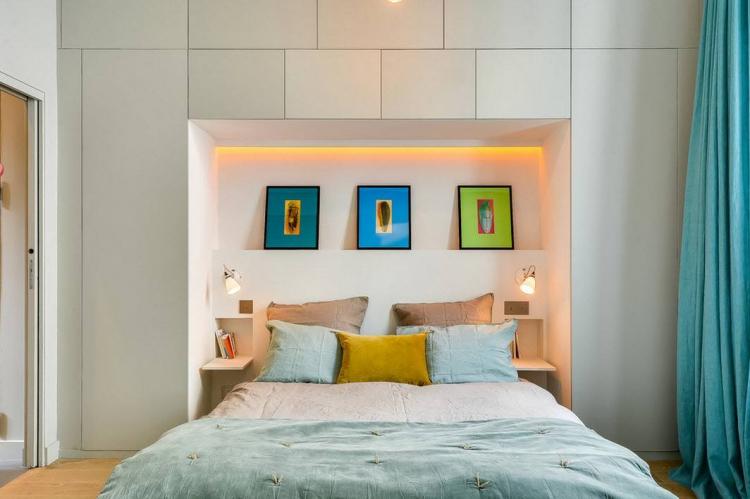 Použitie vstavaných systémov - Návrh spálne 10 m² Použitie vstavaných systémov - Návrh spálne 10 m²