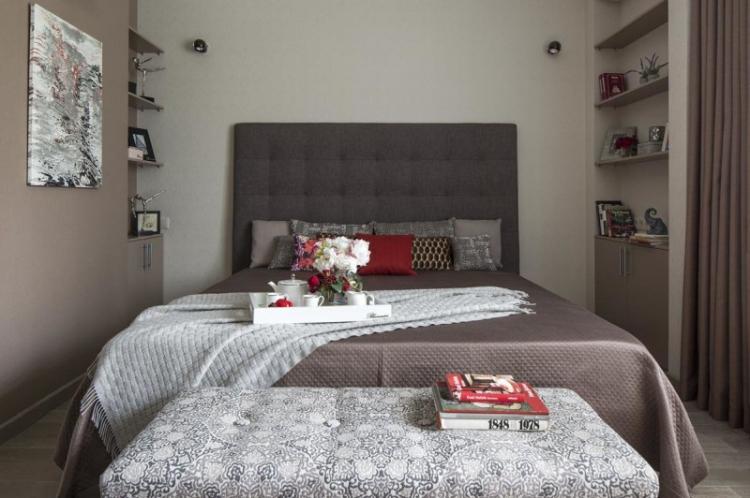 Dizajn spálne 10 m² - fotografie skutočných interiérov Dizajn spálne 10 m² - fotografie skutočných interiérov
