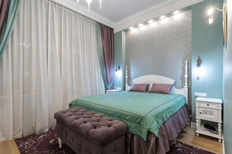 Závesy a textil - klasický dizajn spálne Závesy a textil - klasický dizajn spálne