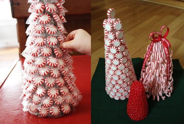 DIY vianočný stromček vyrobený zo sladkostí - fotografie a nápady DIY vianočný stromček vyrobený zo sladkostí - fotografie a nápady