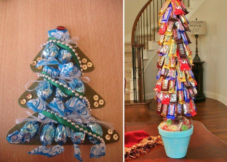 DIY vianočný stromček vyrobený zo sladkostí - fotografie a nápady DIY vianočný stromček vyrobený zo sladkostí - fotografie a nápady