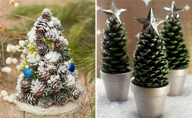 DIY vianočný stromček zo šišiek - fotky a nápady DIY vianočný stromček zo šišiek - fotky a nápady