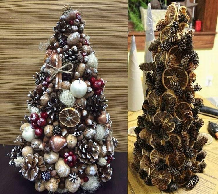 DIY vianočný stromček zo šišiek - fotky a nápady DIY vianočný stromček zo šišiek - fotky a nápady