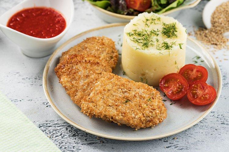 Kotlety z kuracieho filé s horčicou a medom Kotlety z kuracieho filé s horčicou a medom