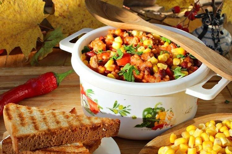 Chilli s mletým morčacím mäsom Chilli s mletým morčacím mäsom