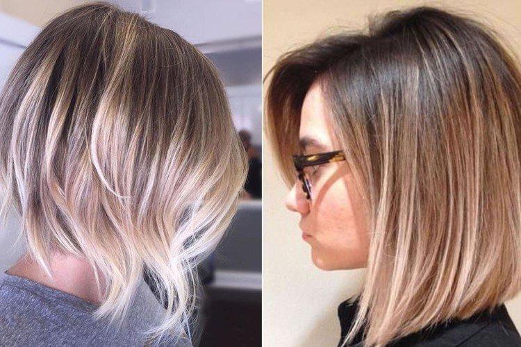 Balayage pre krátke blond vlasy Balayage pre krátke blond vlasy