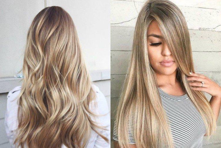 Prírodná balayage pre svetlohnedé vlasy Prírodná balayage pre svetlohnedé vlasy