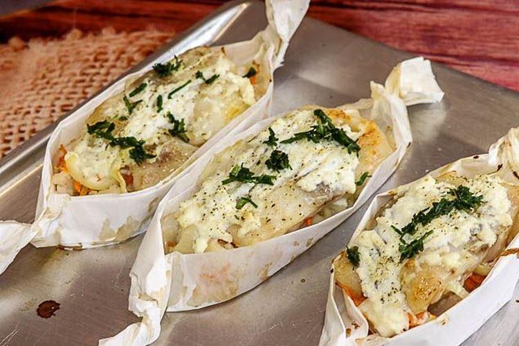 Cod fillet with cauliflower Cod fillet with cauliflower