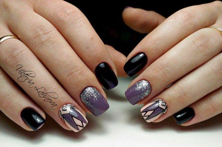 Glitterová manikúra - fotografie a nápady Glitterová manikúra - fotografie a nápady